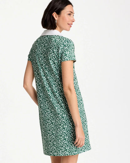 Chico's Zenergy® UPF Paint Contrast Dress Water Lily Green