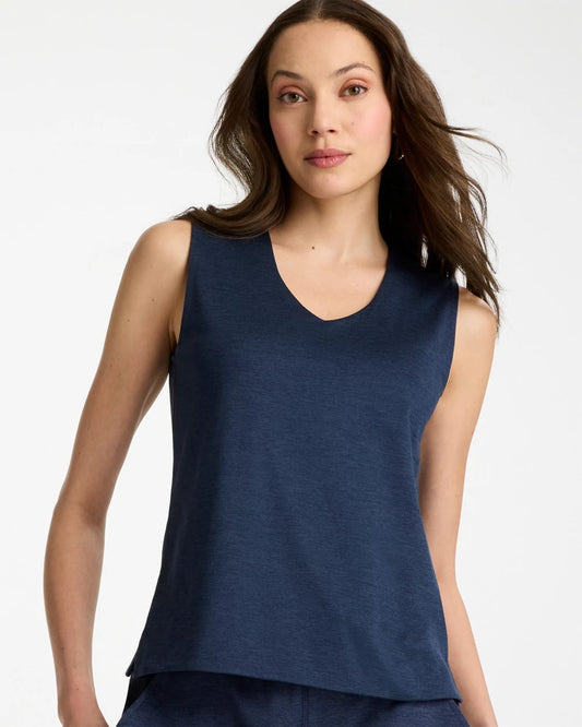 Chico's Zenergy® Cloud V-Neck Tank Passport Blue