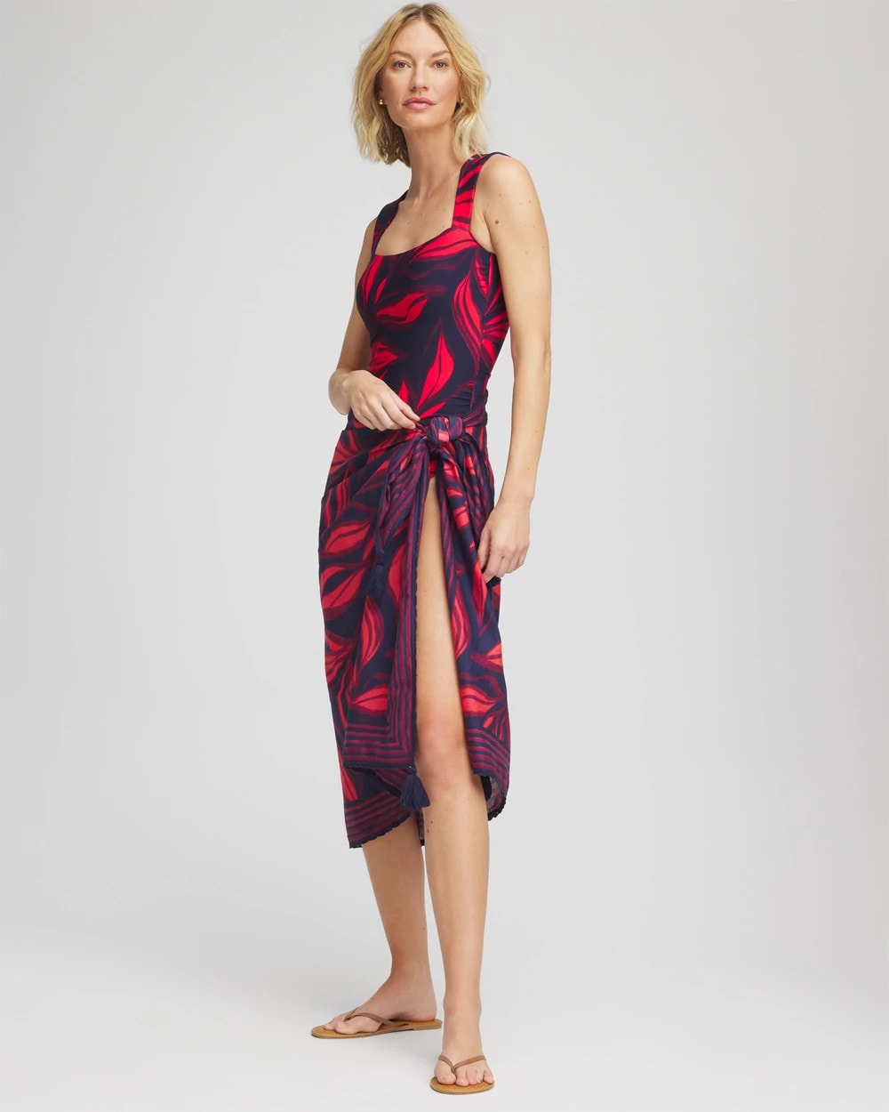 Chico's Magicsuit® Rossobleu Pareo Multi Print