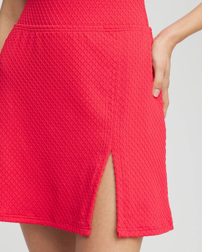 Chico's Gottex Saint-Tropez Pull-On Skirt Red