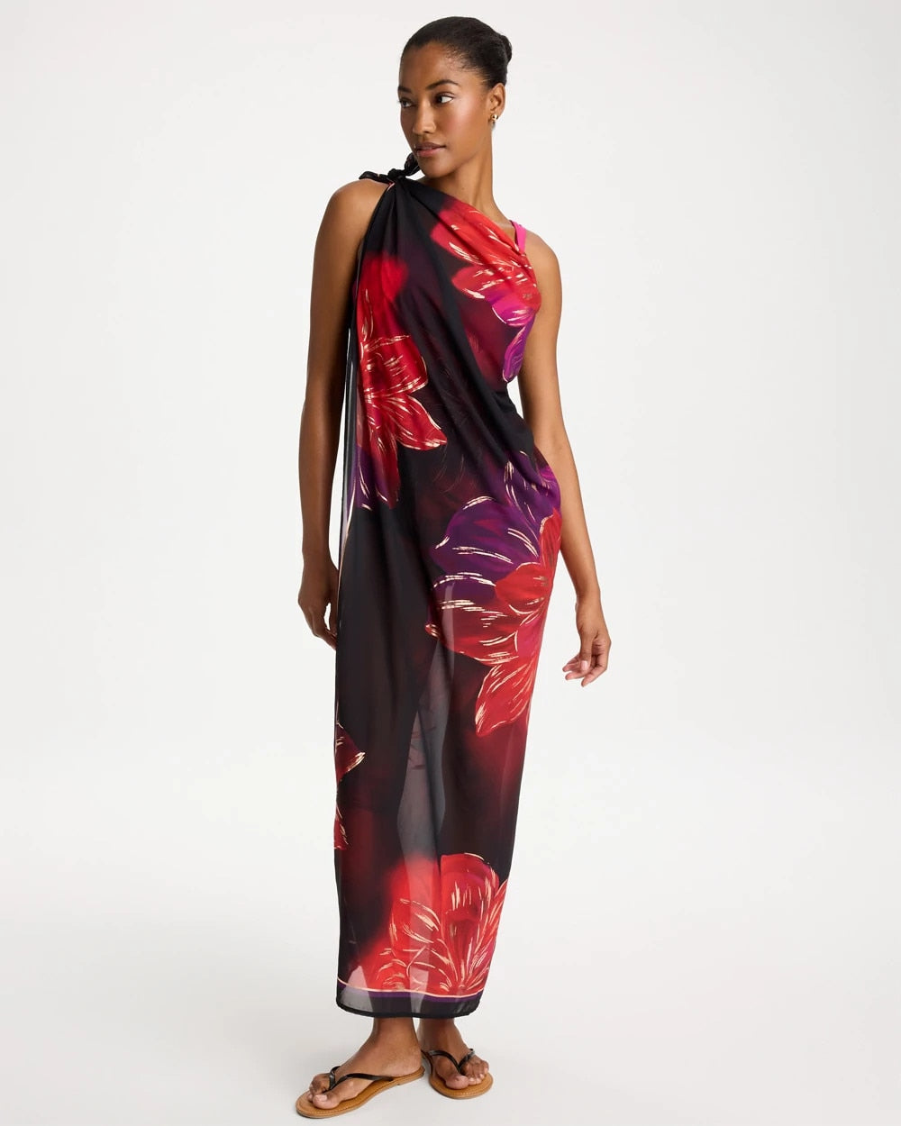 Chico's Miraclesuit® Petali Rosa Siren One Piece Black/Multi