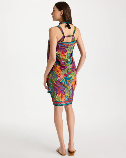Chico's Magicsuit® Cactus Flower Pareo Multi Print