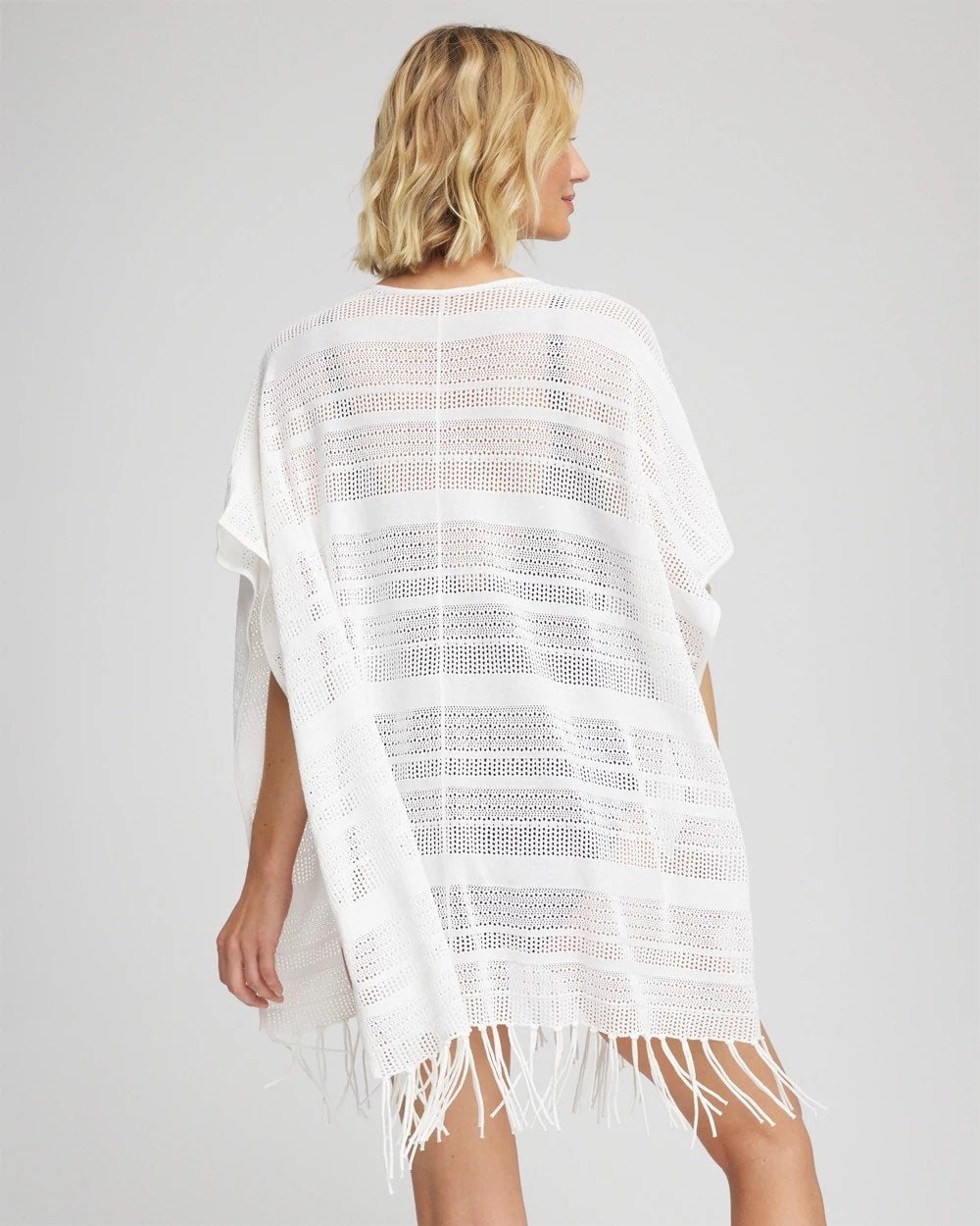 Chico's Sweater Swim Cover-Up Alabaster