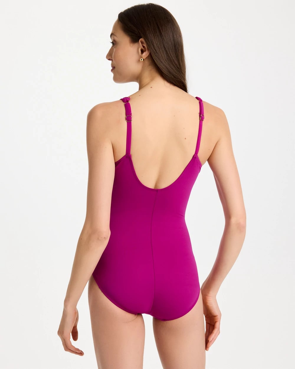Chico's Miraclesuit® Razzle Dazzle Siren One-Piece Swimsuit Fuschia
