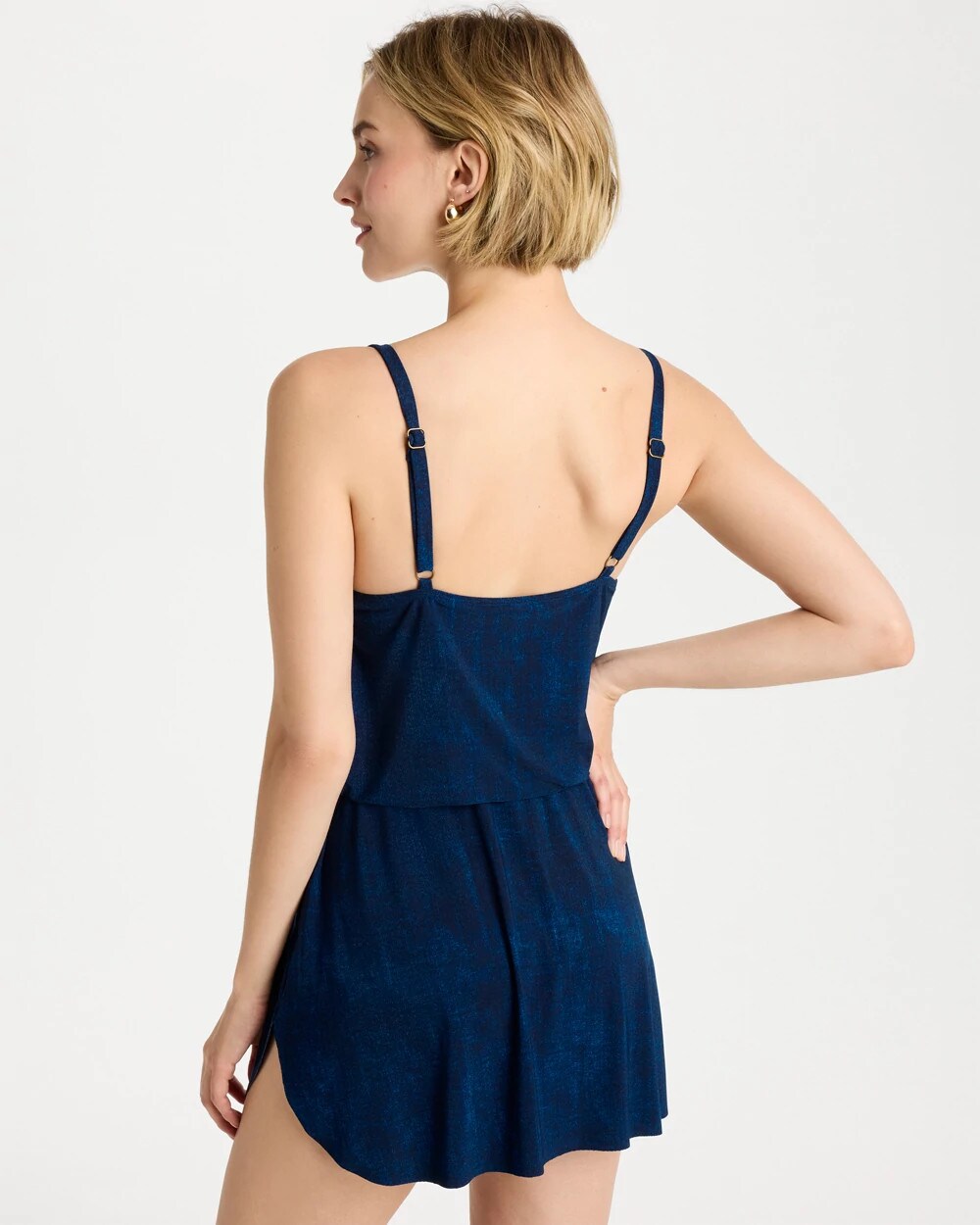 Chico's Magicsuit® Billie Jean Kami Swim Dress Denim