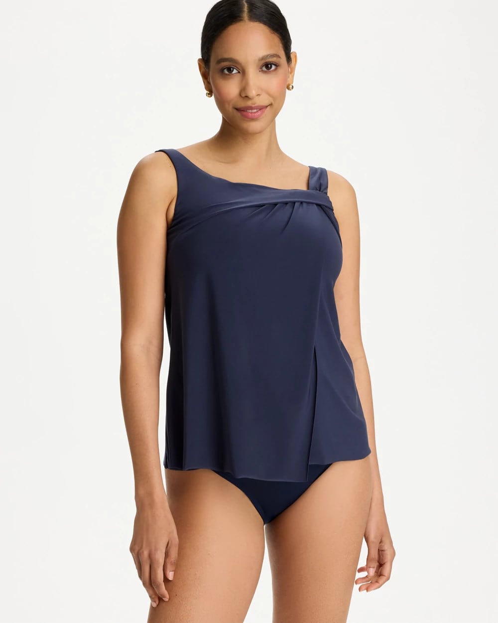 Chico's Rock Solid Atria Tankini Midnight