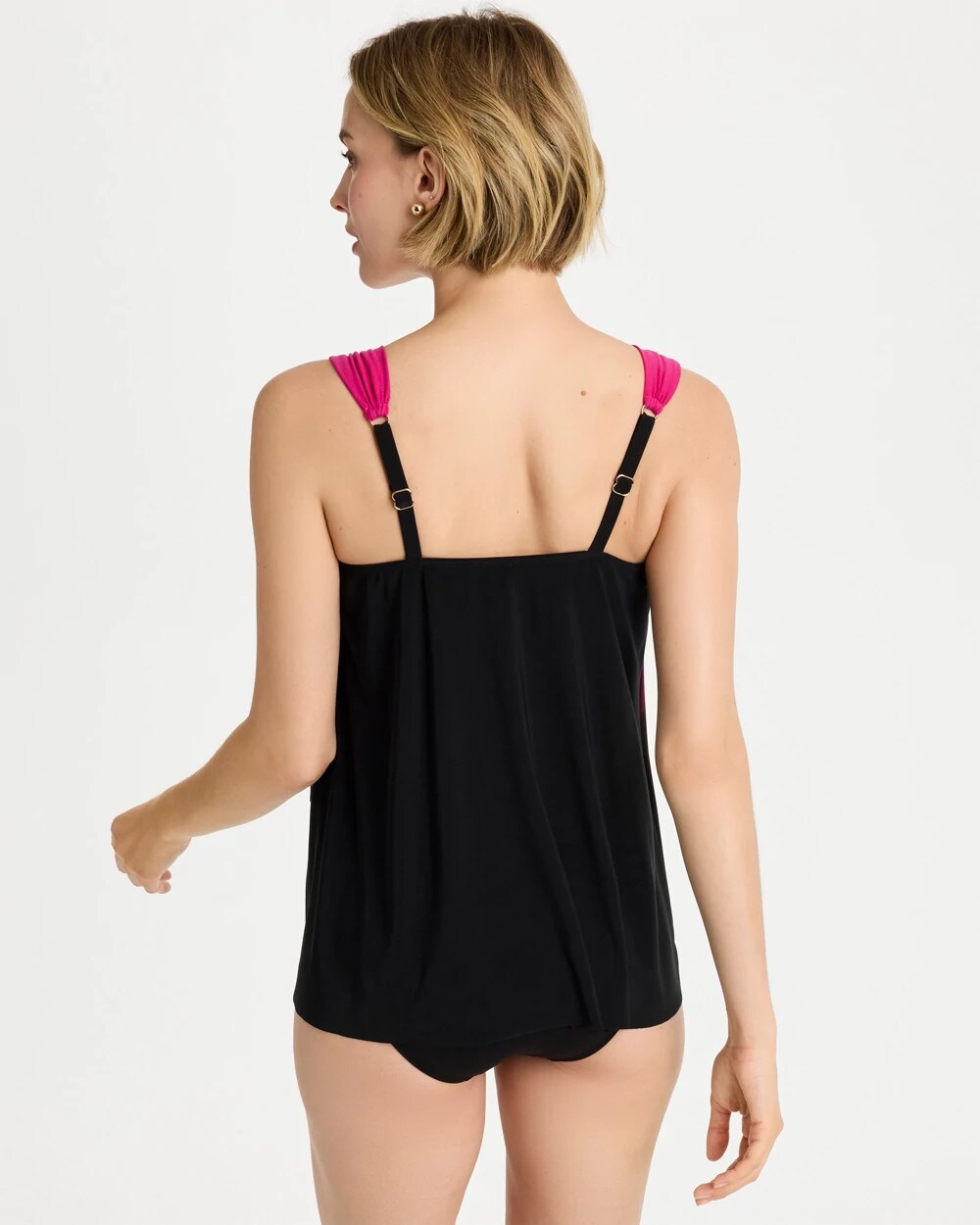 Chico's Miraclesuit® Petali Rosa Dazzle Tankini Black/Multi