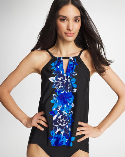 Chico's Miraclesuit® Ombra Fiore Tankini Black/Multi
