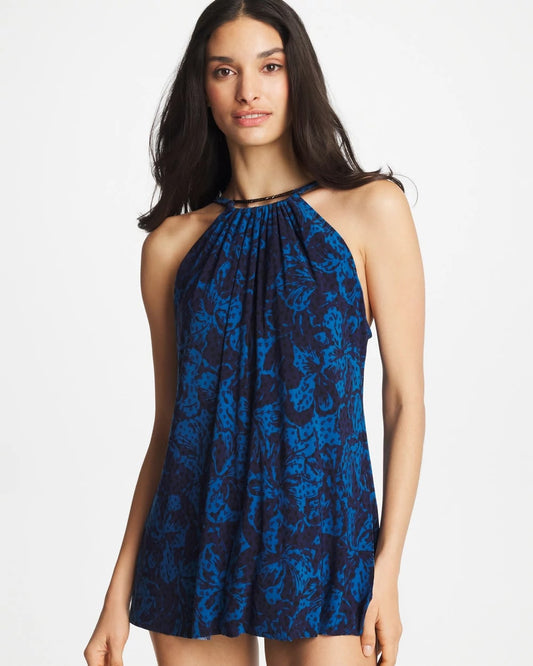 Chico's Magicsuit® Swoon Parker Swim Dress Navy