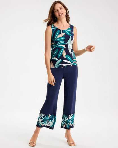 Chico's Travelers™ Palm Convertible Tank Kings Navy