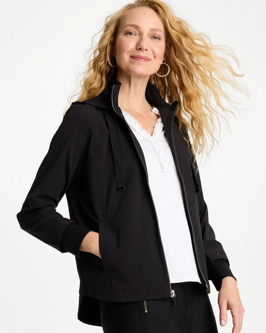 Chico's Zenergy® UPF Rib Mix Jacket Black