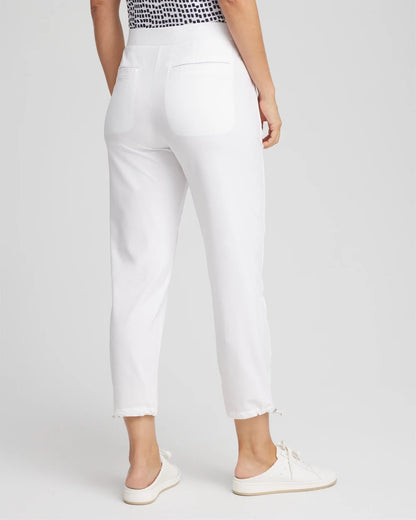 Chico's Zenergy® UPF Bungee Neema Cropped Pants Alabaster