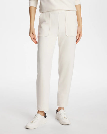 Chico's Zenergy® Soft Waffle Tapered Ankle Pants Cream