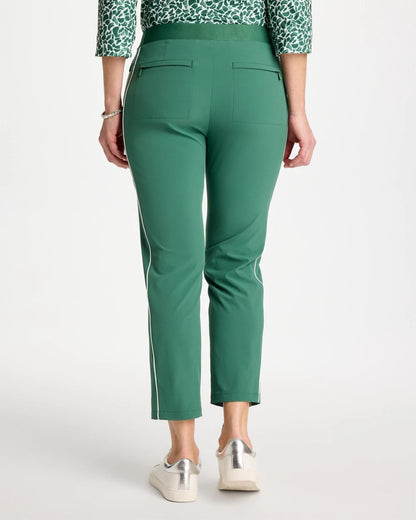 Chico's Zenergy® UPF Side Piping Ankle Pants Water Lily Green