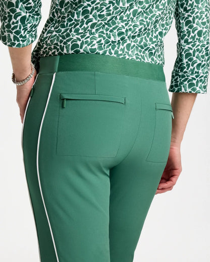 Chico's Zenergy® UPF Side Piping Ankle Pants Water Lily Green
