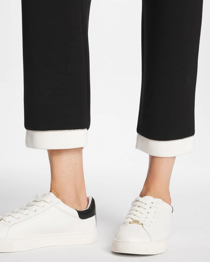 Chico's Zenergy® Soft Caviar Bead Contrast Pants Black