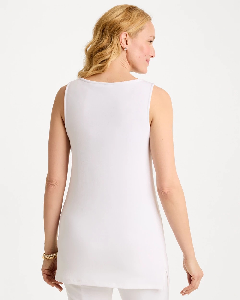 Chico's Travelers™ Lined Side-Slit Tank Travelers Winter Drift