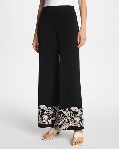 Chico's Travelers™ Border Pants Travelers Black
