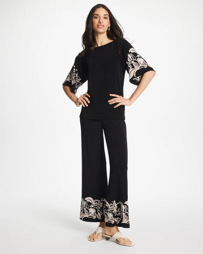 Chico's Travelers™ Border Pants Travelers Black