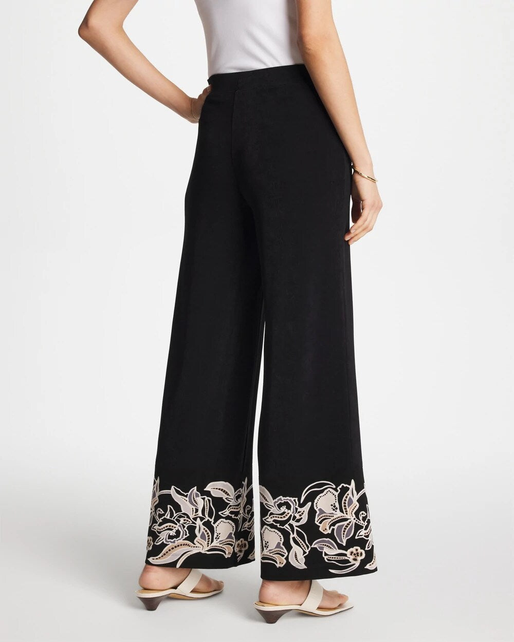 Chico's Travelers™ Border Pants Travelers Black
