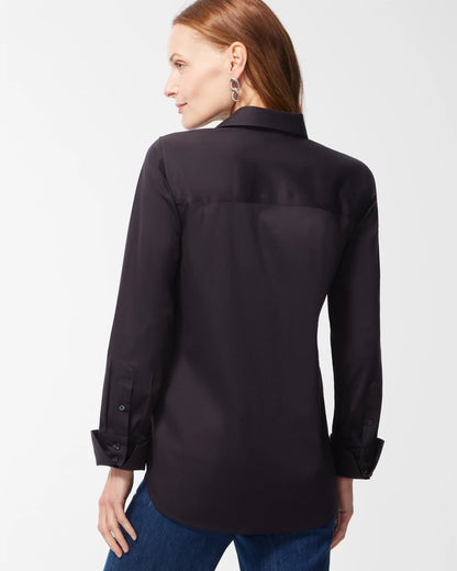 Chico's No-Iron™ Stretch Shirt Black