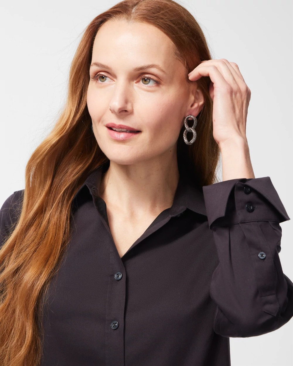 Chico's No-Iron™ Stretch Shirt Black