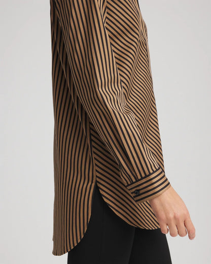 Chico's No Iron™ Slimming Imperial Stripe Tunic Black