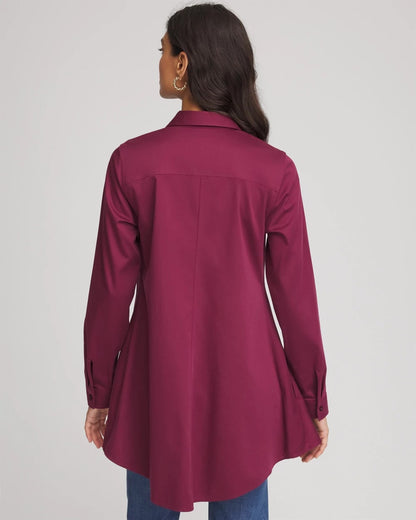 Chico's No Iron™ Pocketed Tunic Deep Chianti