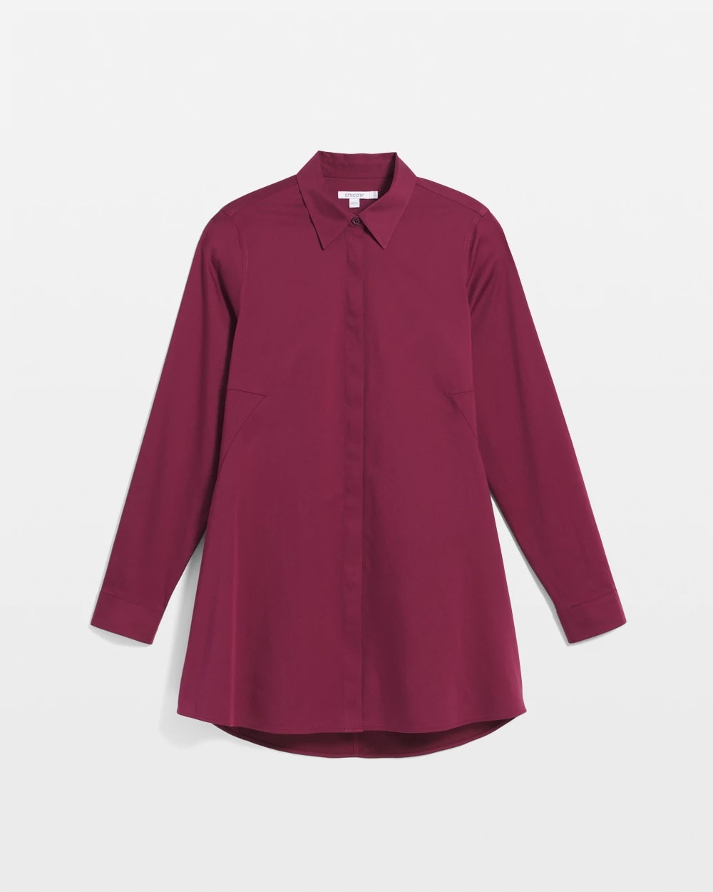 Chico's No Iron™ Pocketed Tunic Deep Chianti