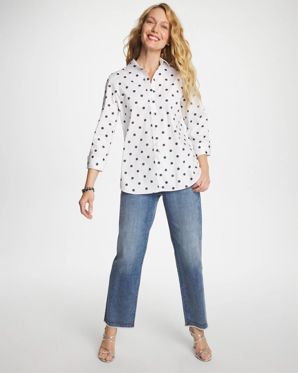 Chico's Girlfriend Straight Ankle Jeans Nara Indigo
