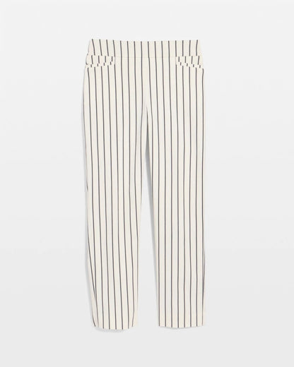 Chico's Pinstriped Brigitte™ Slim Ankle Pants Alabaster