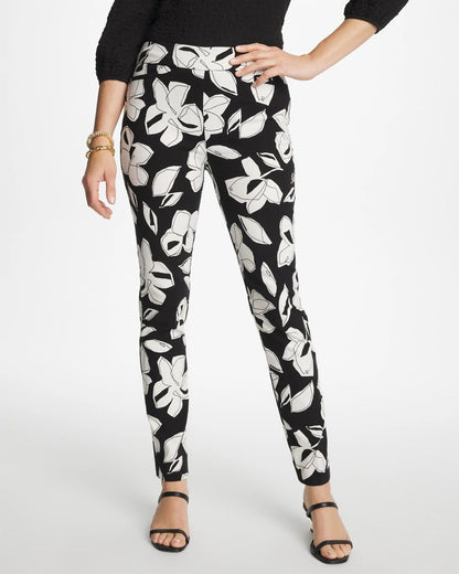 Chico's Blooms Brigitte™ Slim Pull-On Ankle Pants Black
