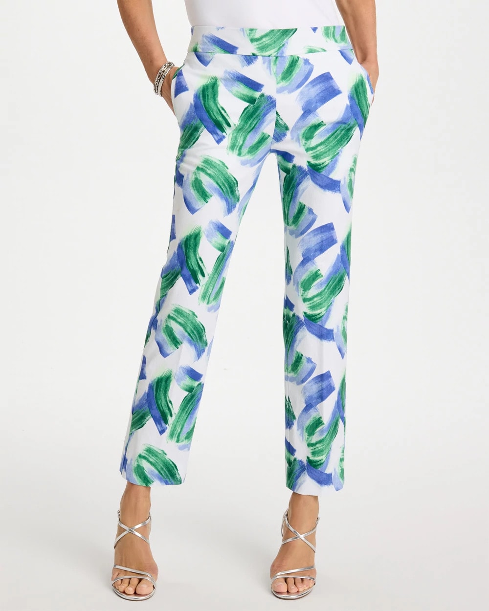 Chico's Brigitte™ Straight Whisp Crop Amparo Blue