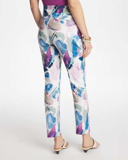 Chico's Blur Geo Brigitte™ Slim Ankle Pants Passport Blue
