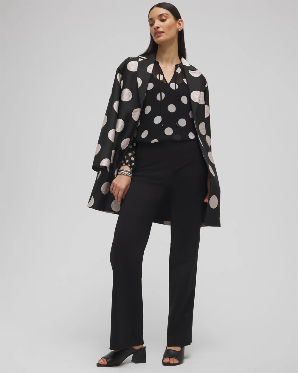 Chico's Brigitte™ Slim Wide-Leg Pants Black