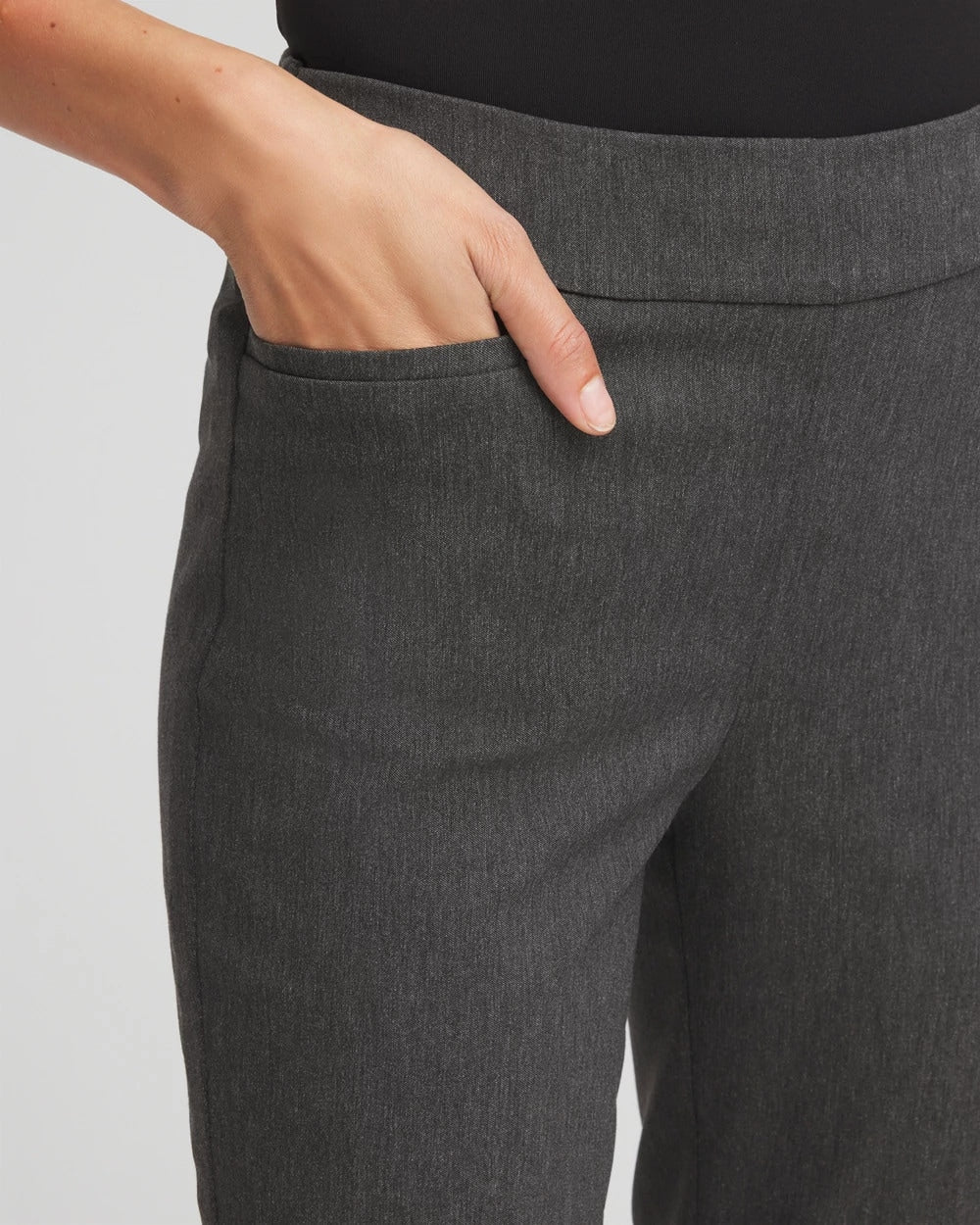 Chico's Brigitte™ Slim Full-Length Pants Graphite Heather Gray