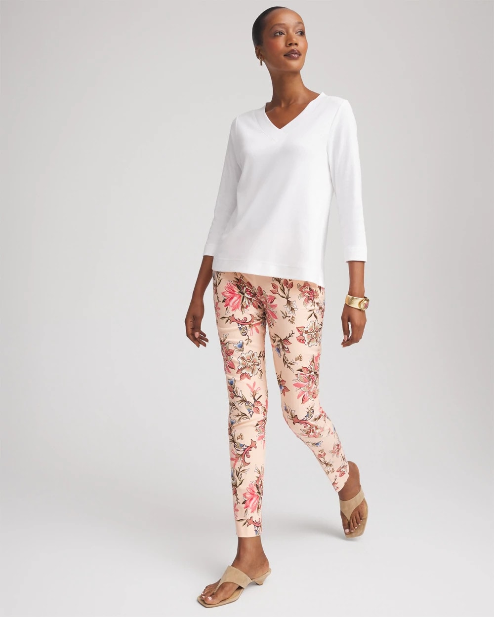 Chico's Brigitte™ Pull-On Slim Ankle Pants Blushed