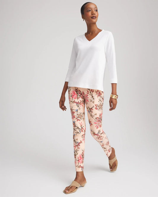 Chico's Brigitte™ Pull-On Slim Ankle Pants Blushed