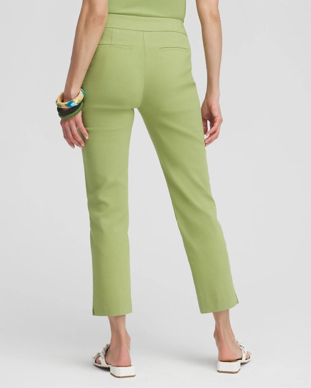 Chico's Brigitte™ Pull-On Slim Cropped Pants Spanish Moss