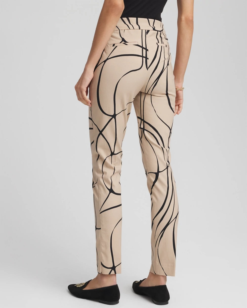 Chico's Brigitte™ Golden Leaf  Slim Ankle Pants Champagne Fizz