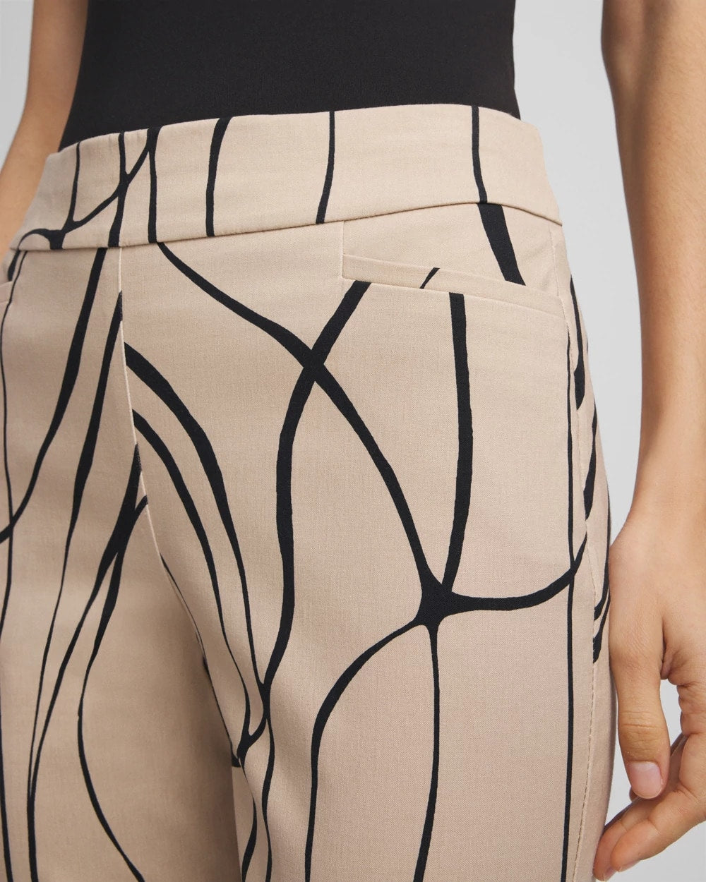 Chico's Brigitte™ Golden Leaf  Slim Ankle Pants Champagne Fizz