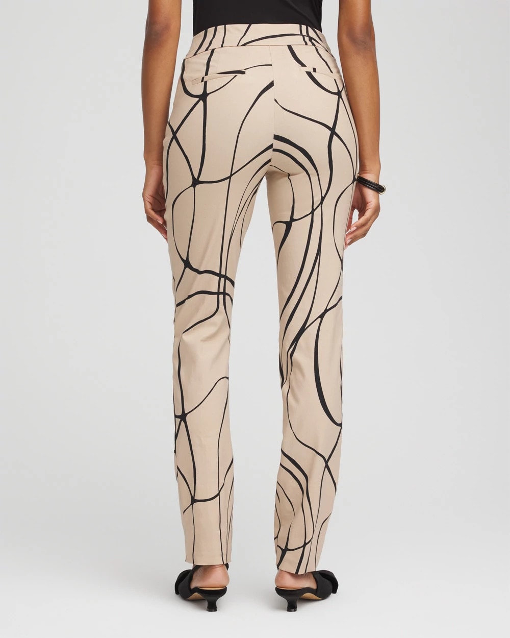 Chico's Brigitte™ Golden Leaf Slim Full-Length Pants Champagne Fizz