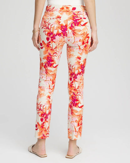 Chico's Brigitte™ Slub Ankle Pants Sunset Peach