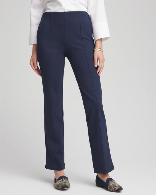 Chico's Juliet Straight Ankle Pants Passport Blue