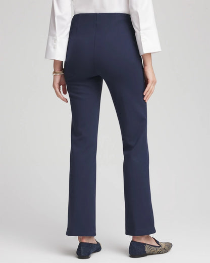 Chico's Juliet Straight Ankle Pants Passport Blue