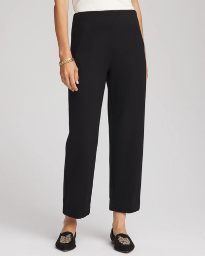 Chico's Juliet Relaxed Tapered Ankle Pants Black