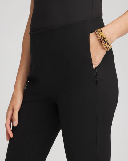 Chico's Juliet Slim Cropped Flared Pants Black