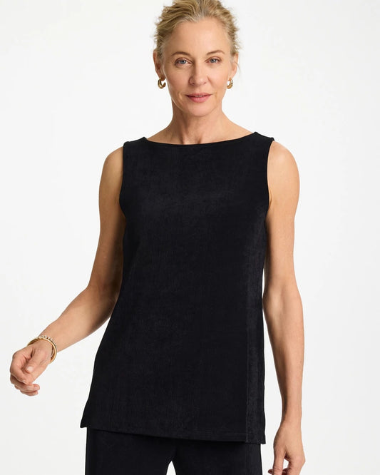 Chico's Travelers™ Classic Side-Slit Tank Travelers Black
