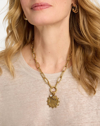 Chico's Libra Zodiac Charm Pendant Mixed Metals