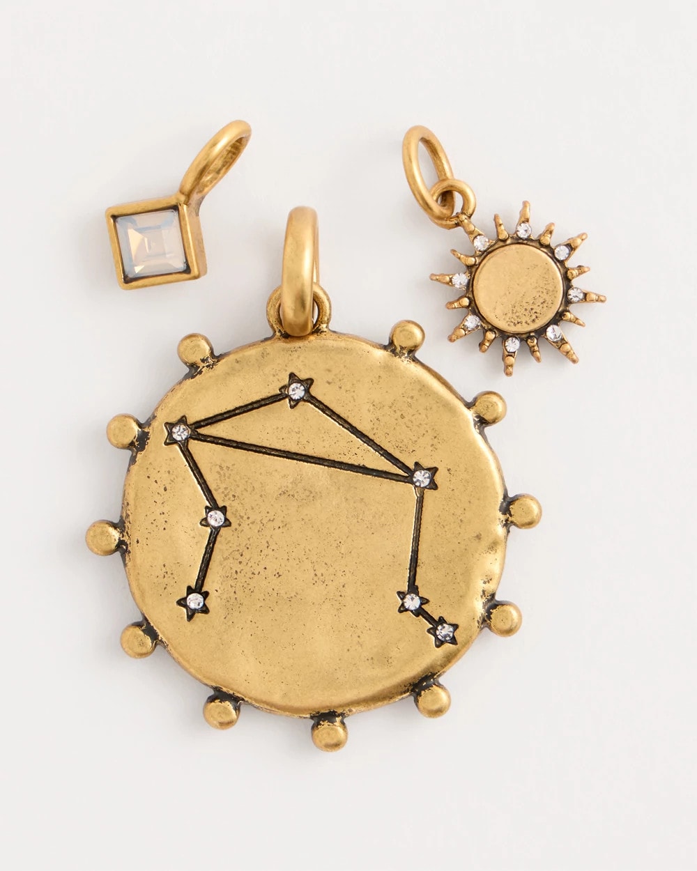 Chico's Libra Zodiac Charm Pendant Mixed Metals